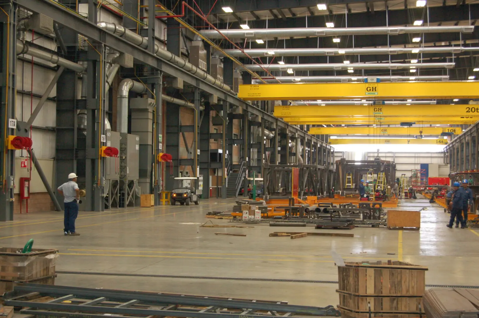 A warehouse with many different types of equipment.